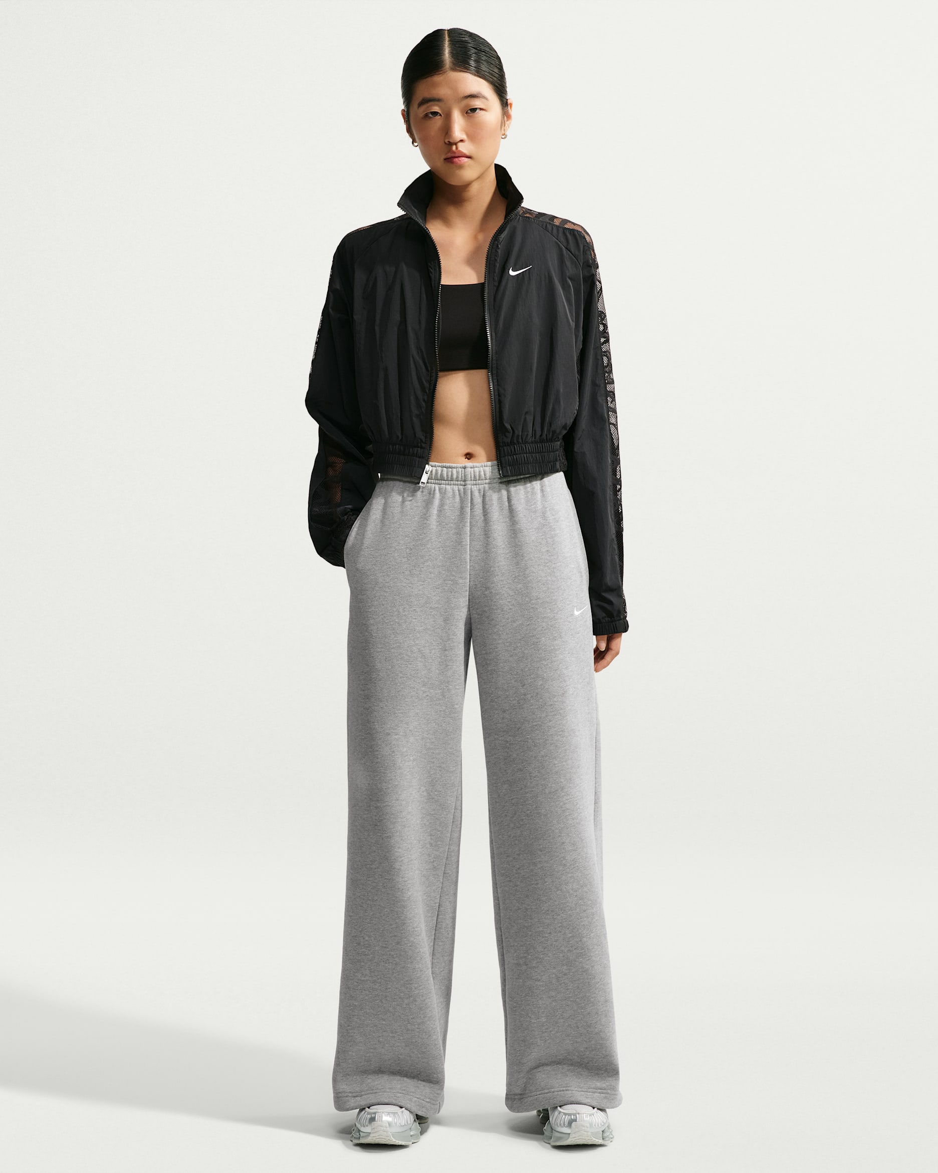 Nike Studio Fleece Medium Weight Women's Mid-Rise Wide-Leg